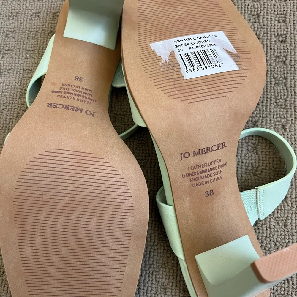 LAST CHANCE:  Sz 38 NWOT Jo Mercer mint coloured heels - Picture 4 of 4